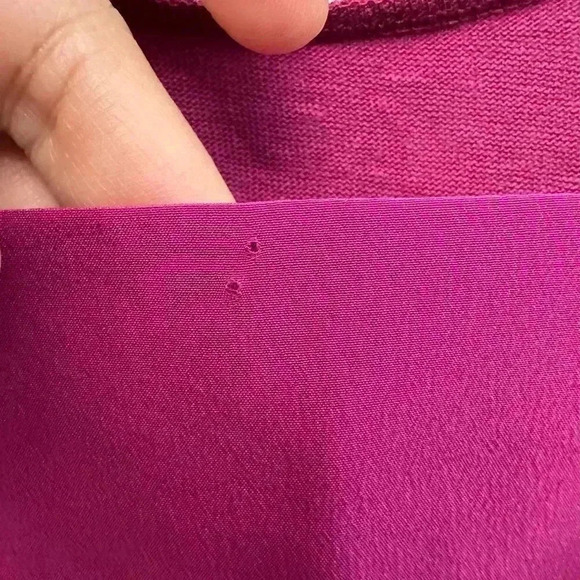 Sandro Women's XL Linen Silk Scoop Neck Tank Top Camisole Fuchsia Barbiecore - Picture 10 of 10